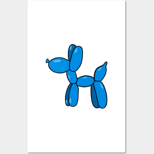 Blue Balloon Dog Posters and Art